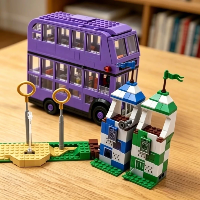 Фото Конструктор MOC: Модель поезда для игры в квиддич, идеальный подарок на день рождения №2