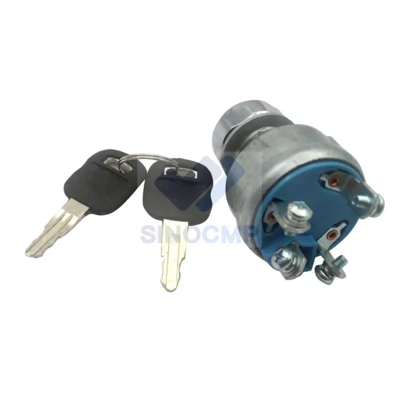 4-Контактный Выключатель зажигания с 2 ключами 9G-7641 9G7641 для Caterpillar 12G 120G 135H 160G 215B 219D