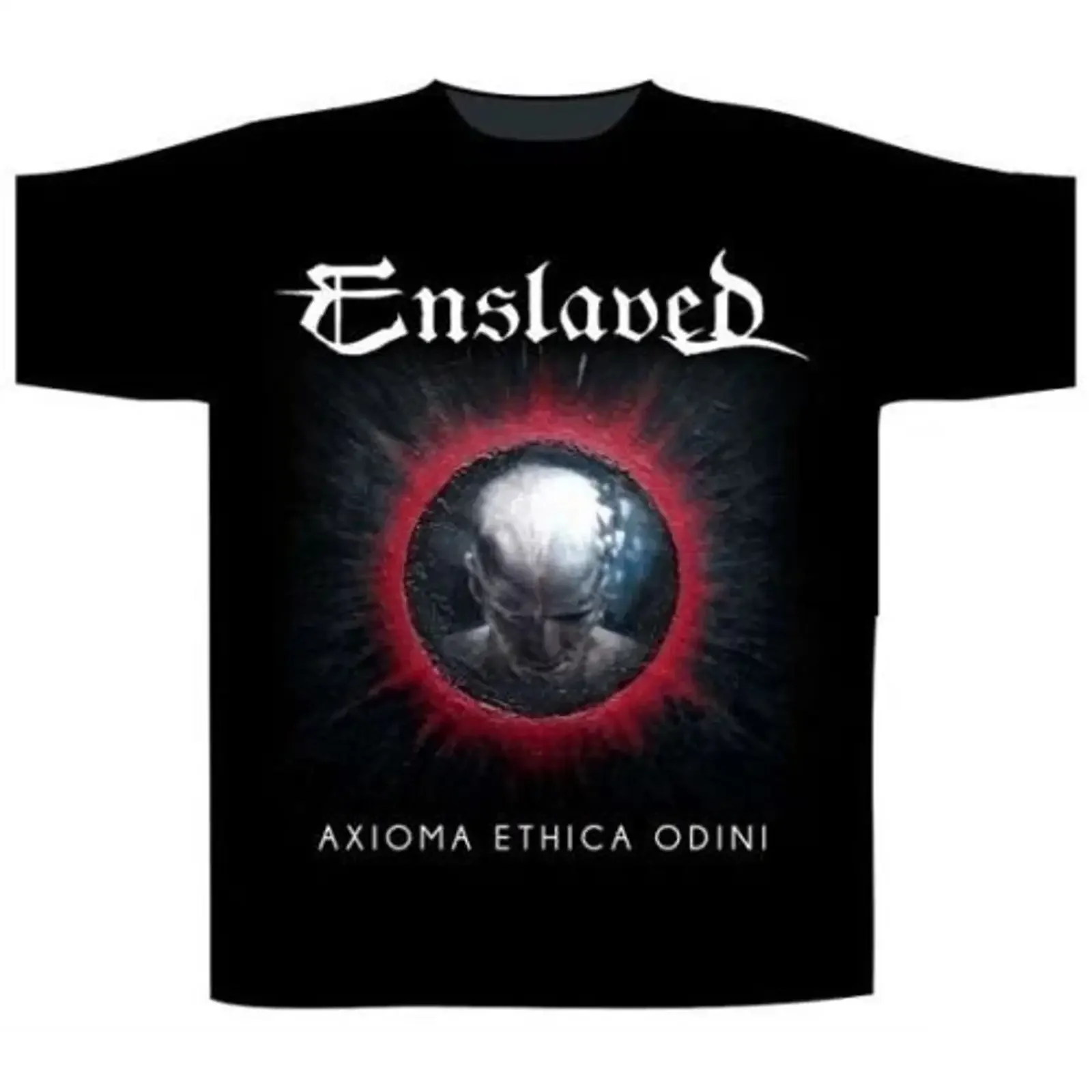 Фото Футболка Enslaved Aximoa Ethica Odini, официальный мерч, винтажный стиль, дизайнерская одежда, дышащая, унисекс, универсальная. №1