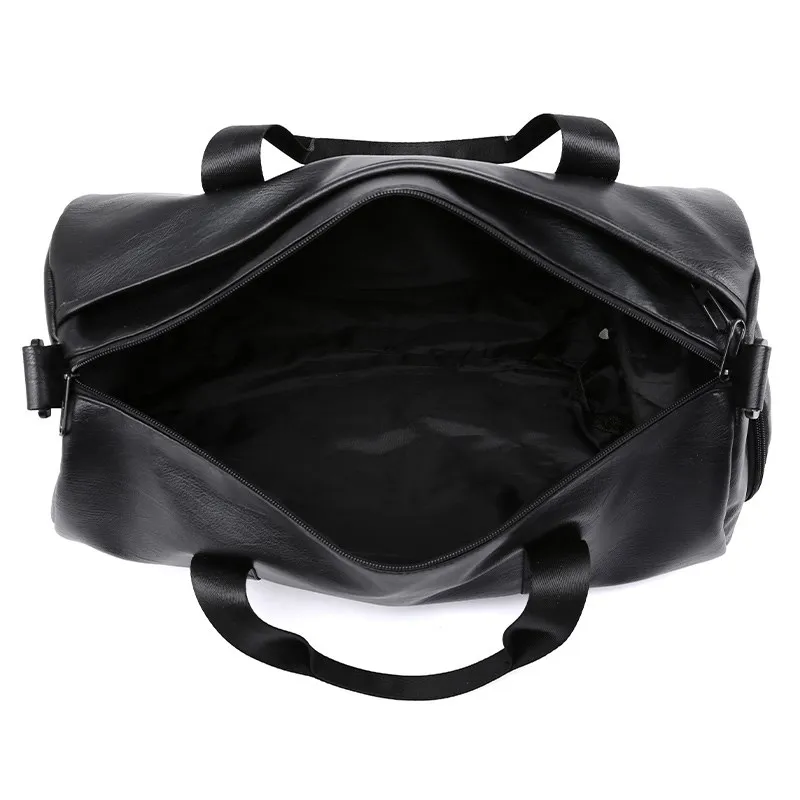 Leather Travel Bag Handbag Duffle for Men Waterproof Large Capacity Portable Shoulder Business Traveling Luggage Tote Male