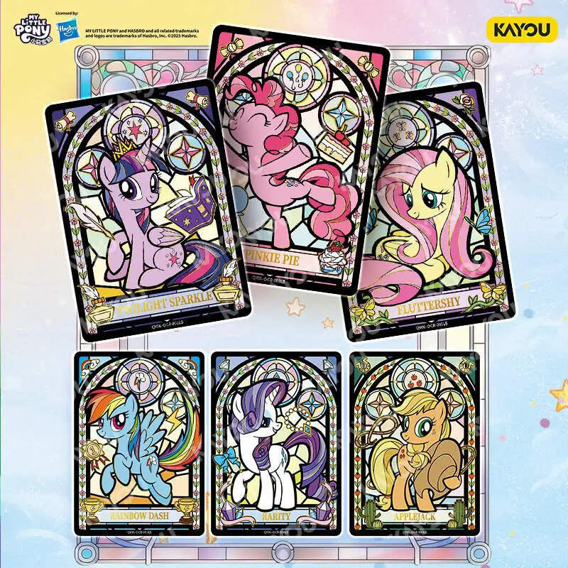 Фото Набор коллекционных карточек My Little Pony: Shadow Pack Round 6 Shining Moon Rainbow – целая коробка оригинальных карточных игр и книг с карточками №1