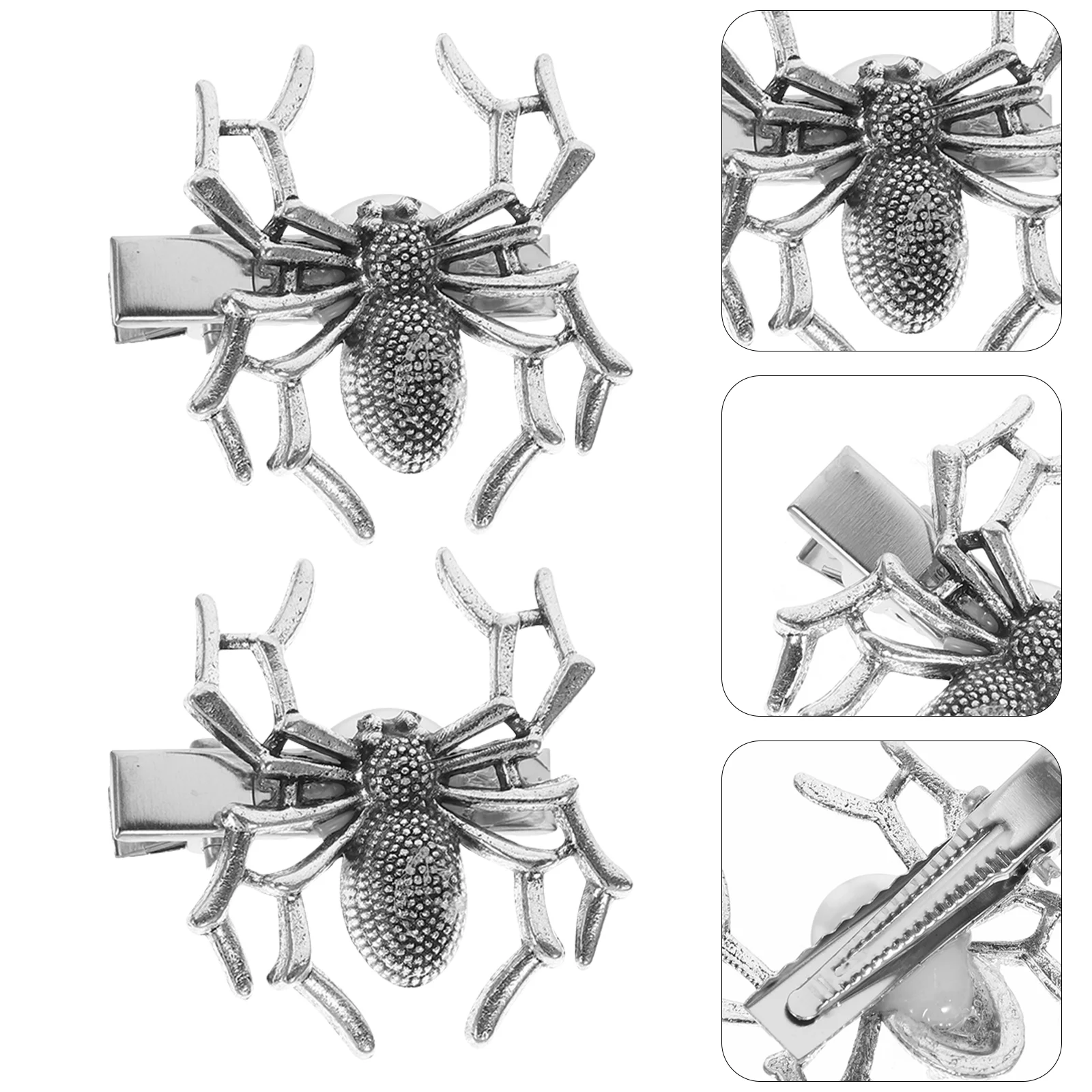 

Dark Spider Hair Clip Halloween Barrette Girls Punk Clips Accessories Alloy Hairpins Gothic Barrettes Hallowen Decoration Bows