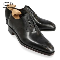 uncle saviano oxford luxury brogue shoes for men dress genuine leather handmade fashion party designer formal business men shoes