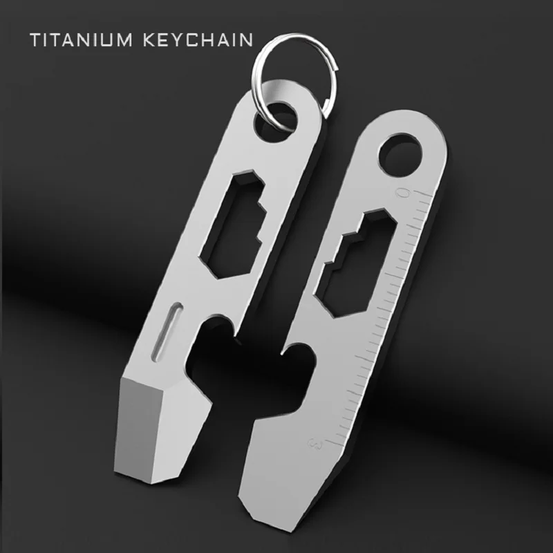 8 в 1 Брикет из титанового сплава распаковка отвертка для открывания бутылок нож