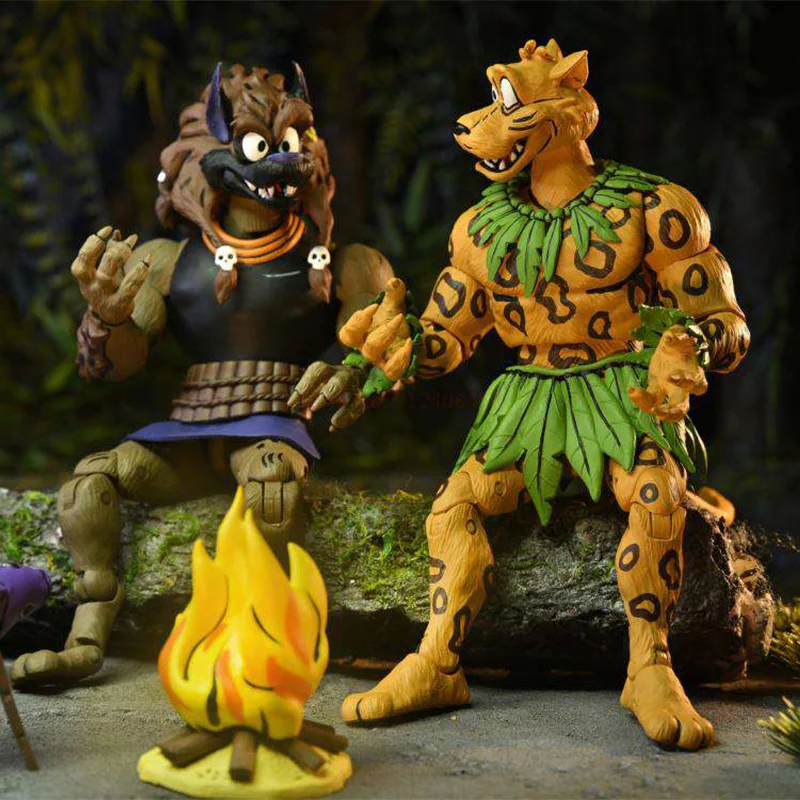 

16cm NECA 1/12 Ninja Turtles Archie Manga Version Leopard Jackal Action Figure Movable Doll Collectible Gift Children's Toys
