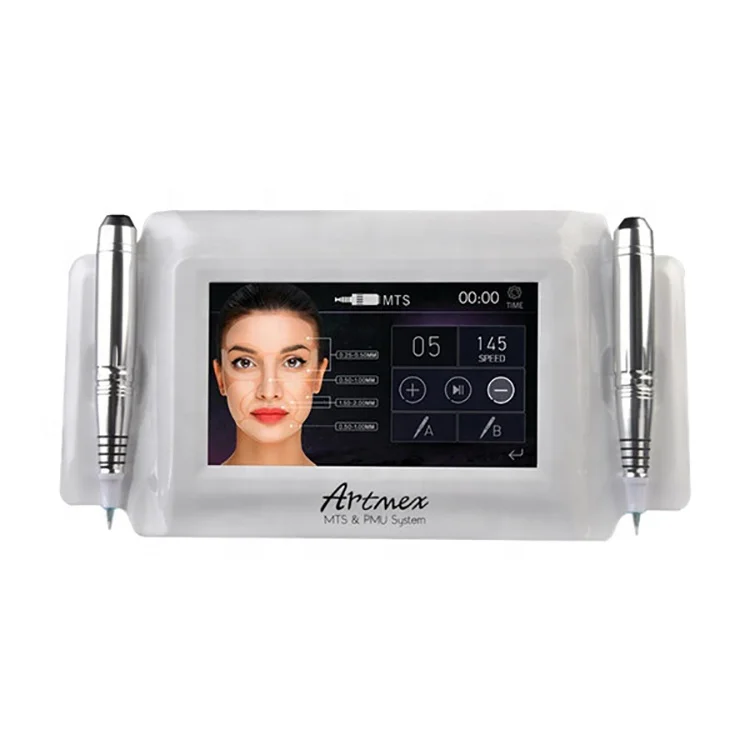 

Derma Pen Artmex v8 Rotary Pen Eyebrow Tatoo Machine Beauty Artmex Permanent Makeup Makeup Machine MTS Tattoo Needle