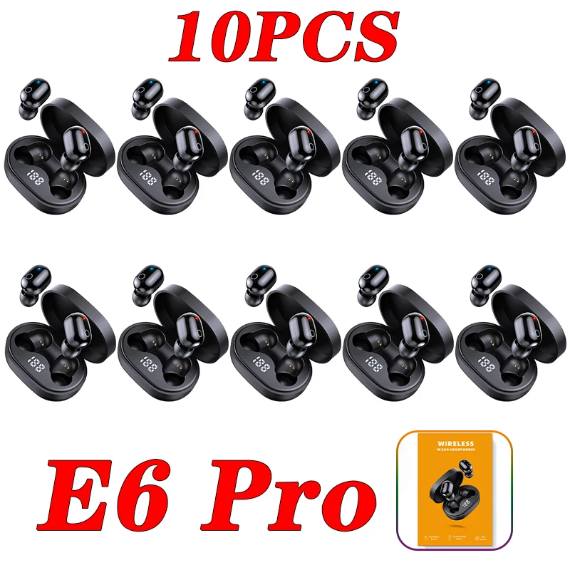 

TWS-наушники E6 PRO с поддержкой Bluetooth, 10 шт.