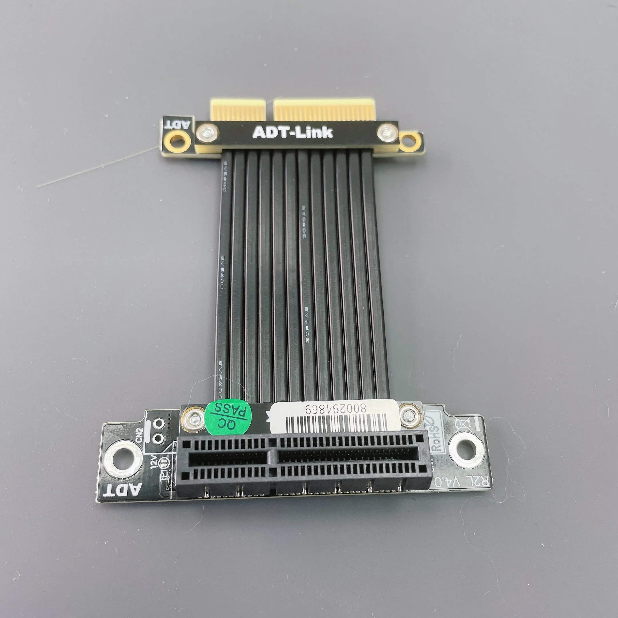 Фото Переходная плата адаптера PCI Express 4.0 PCI-E 4X, 90-градусный преобразователь для серверного корпуса 1U/2U — совместимость с PCI-E 3,0 X4 в X4/X1 №3