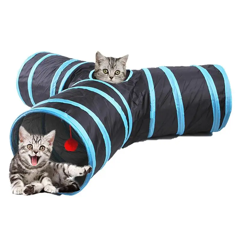 

Cat Tunnel Tube Toy Cat Pet Indoor Tunnel Expandable Cat Tent Tunnel Straight Channel Tube Toy For Dog Rabbits Small Pets Guinea