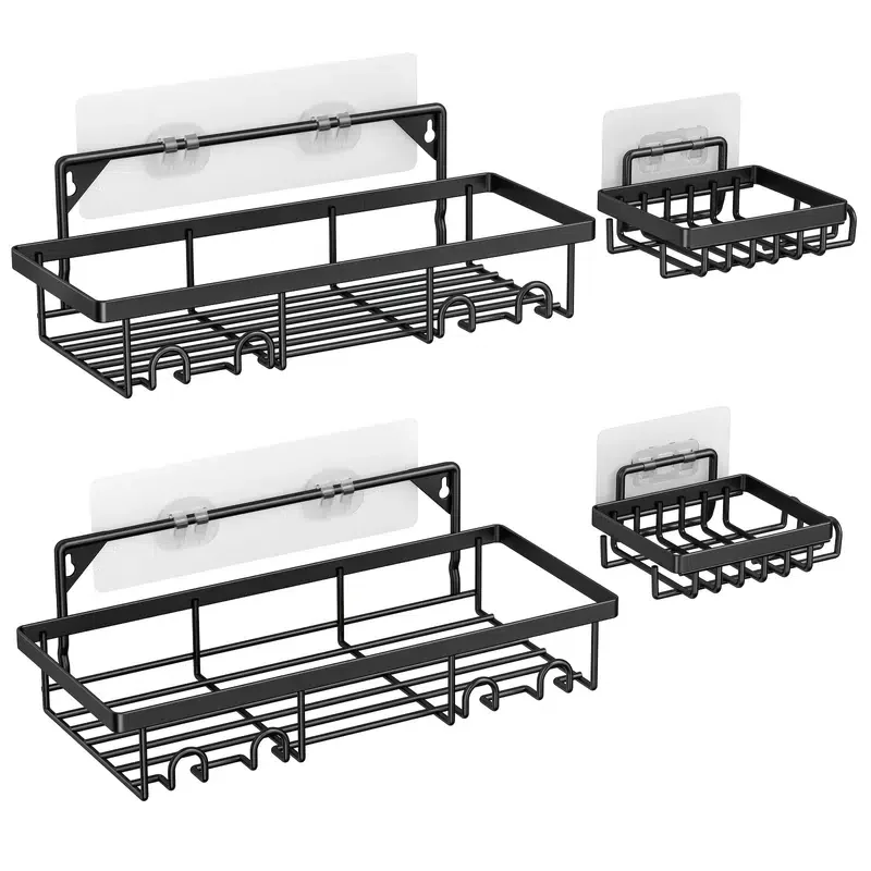 

4pcs Kitchen Shelves, Dressing Racks, Shower Racks, Soap Racks
