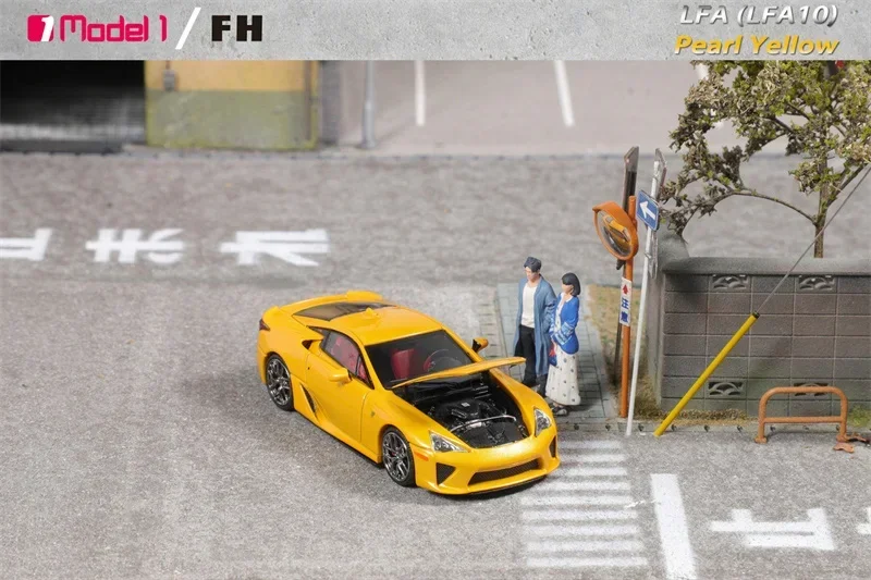 Focal Horizon FH x Model One 1:64 LFA Pearl Yellow Limited999 Литая под давлением модель автомобиля