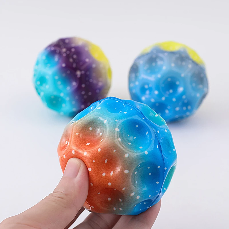 Galaxy Moon Ball Экстремальный высокий мяч Космический детские игрушки Saltarina
