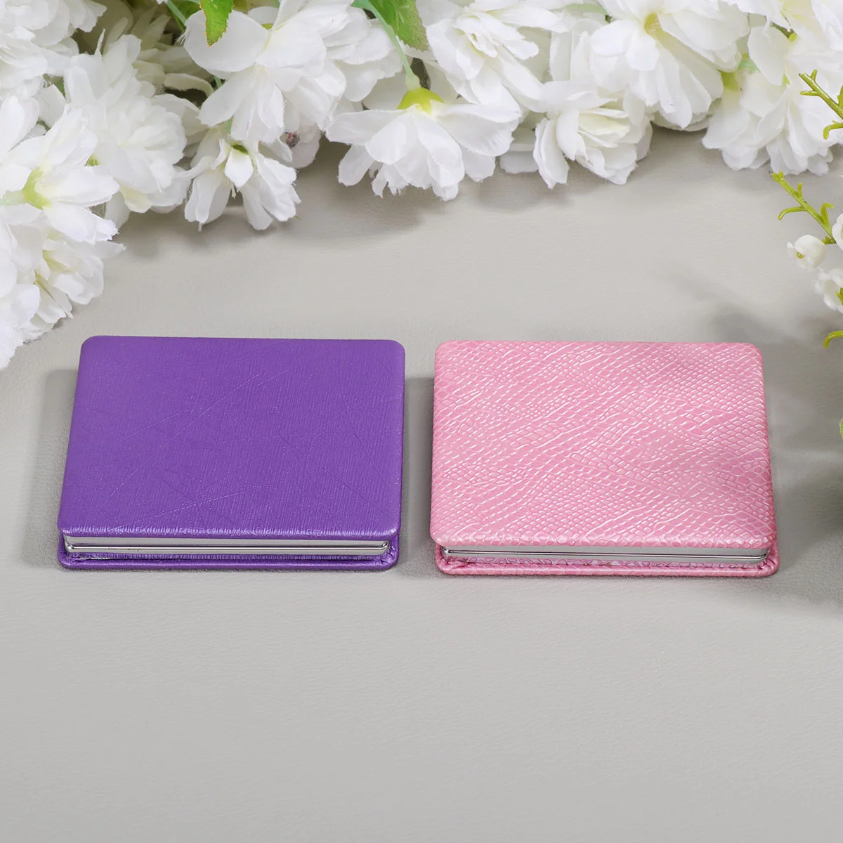 

2 Pcs Round Mirror Makeup Mirror Vanity Mirror Makeup Mirror Double Side Mirror Pocket Mirror