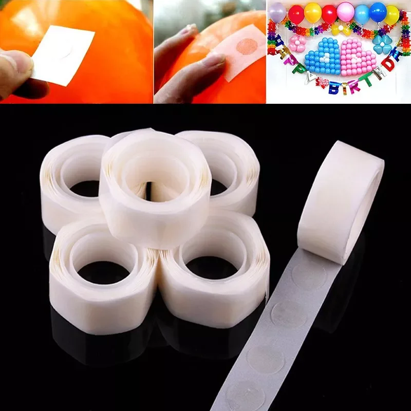 

100 Points Balloon Attachment Glue Dot Attach Balloons To Ceiling or Wall Balloon Stickers Birthday Party Wedding Decoration