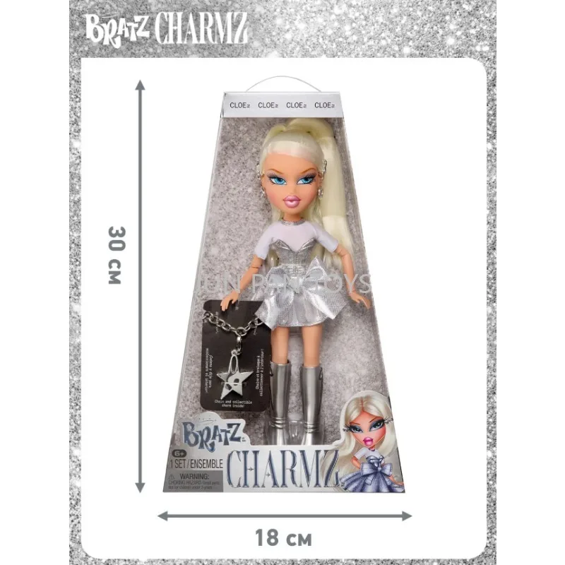 Фото Оригинальный браслет Bratz Charmz с фигурками Кло, Джейд, Саша, Язмин, коллекционный шарм Bratzaversary 2026 Gaia Fashion Doll, подарок для девочек и детей №2