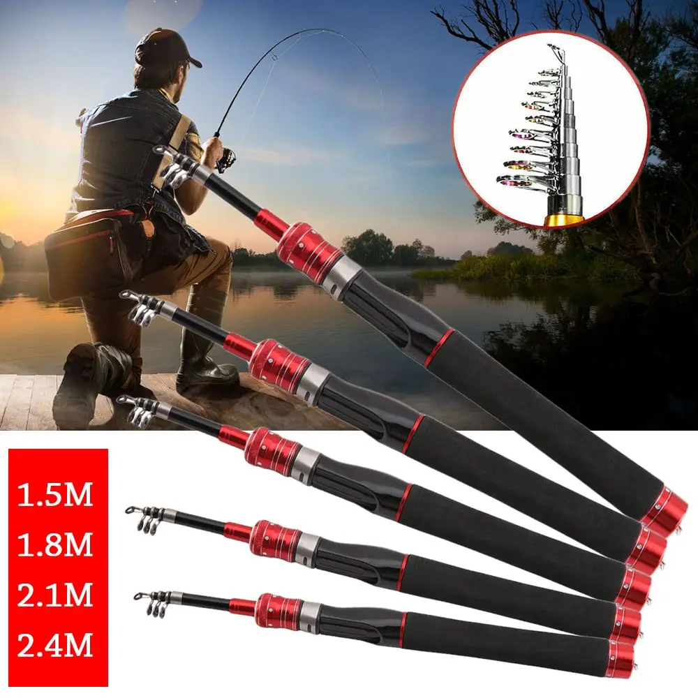 

Mini Portable Adjustable Travel Carp Feeder Telescopic Fishing Rod Stream Hand Pole Fishing Tackle