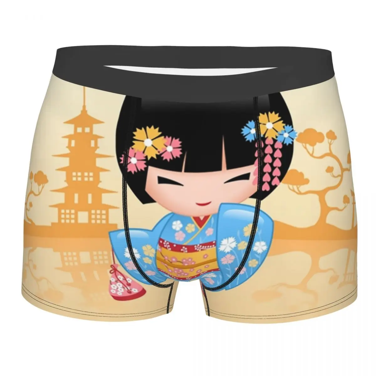 

Мужские трусы-боксеры с 3D-принтом Maiko Kokeshi Doll