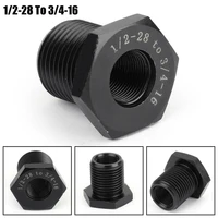 new 12 28 to 34 16 threaded adapter automotive oil filter steel black anodized aluminum