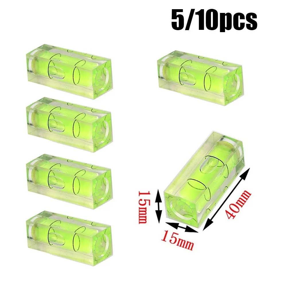 

5/10pc Square Mini Spirit Level Bubble Small Leveller For Leveling Tubular 40*15*15mm Adjust Level Of Woodworking Measuring Tool