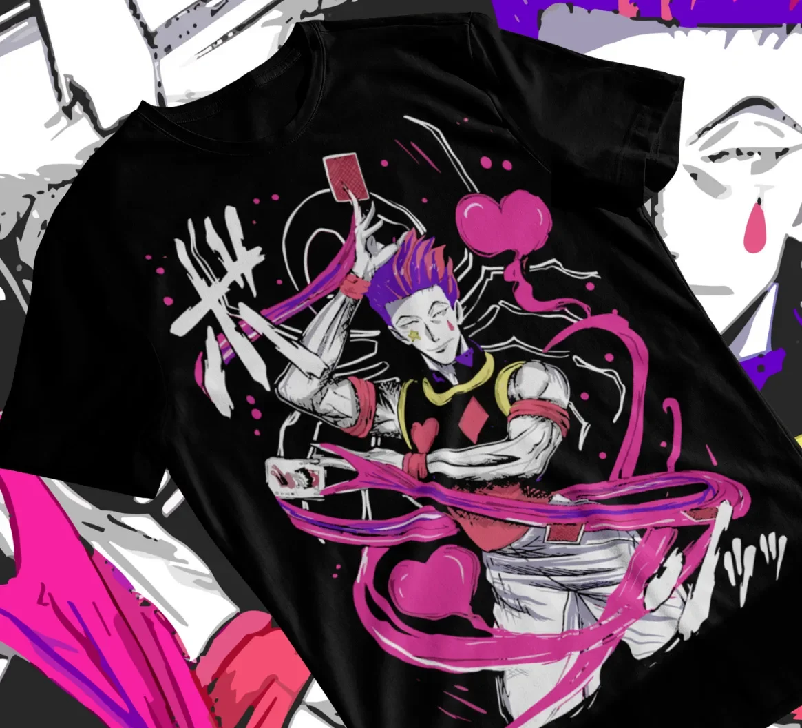 Футболка Hisoka Hunter X с полосой манги HXH аниме унисекс мягкая футболка