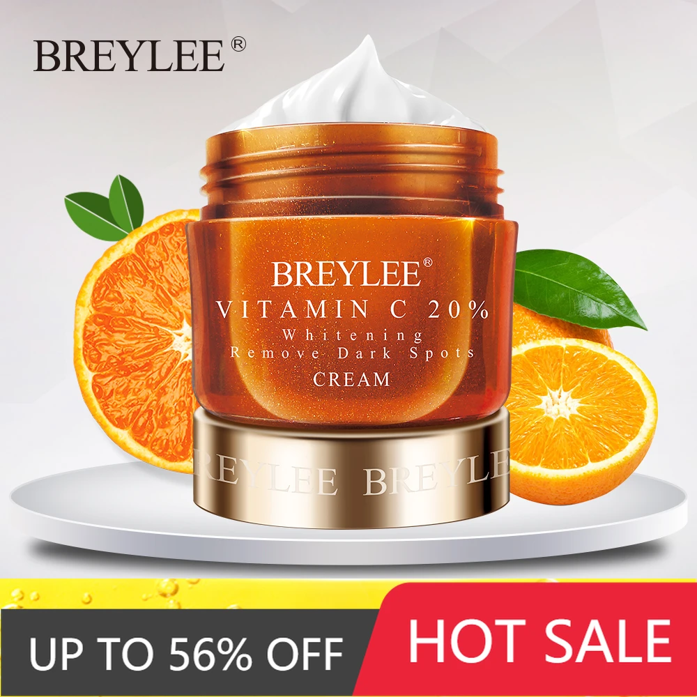 

Отбеливающий крем для лица BREYLEE с витамином C 20% VC, восстанавливающий крем для лица, восстанавливающий блестящий крем для лица от веснушек и м...