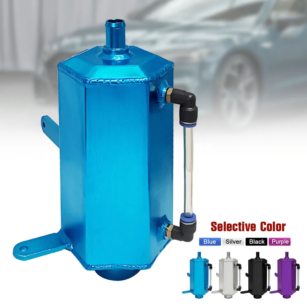 

Universal Overflow Reservoir Water Catch Can Coolant Bottle Expansion Reservoir Tank Radiator Coolant Aluminum Catch Tank