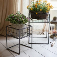 geometric iron flower rack floor standing green dill and bracketplant green plant jardiniere living room balcony