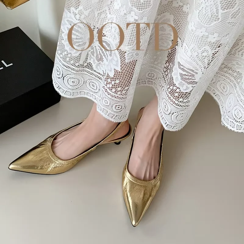 Летние сандалии туфли на каблуке котенок весенне-осенние элегантные с открытой