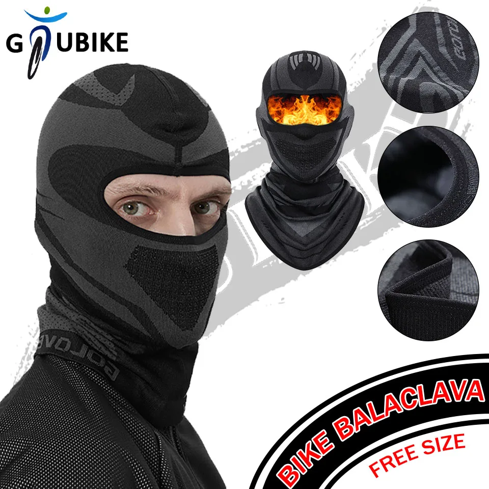 

Уличная маска на все лицо GTUBIKE, зимняя теплая Ветрозащитная Балаклава для мужчин и женщин, спортивные головные уборы для езды на мотоцикле, езды на велосипеде, лыжах и шеи