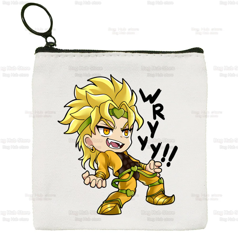 Jojo Bizarre Adventure Japanese Anime Key Bag Classic Animation Jotaro Star Platinum Manga Zipper Storage Bag Customized