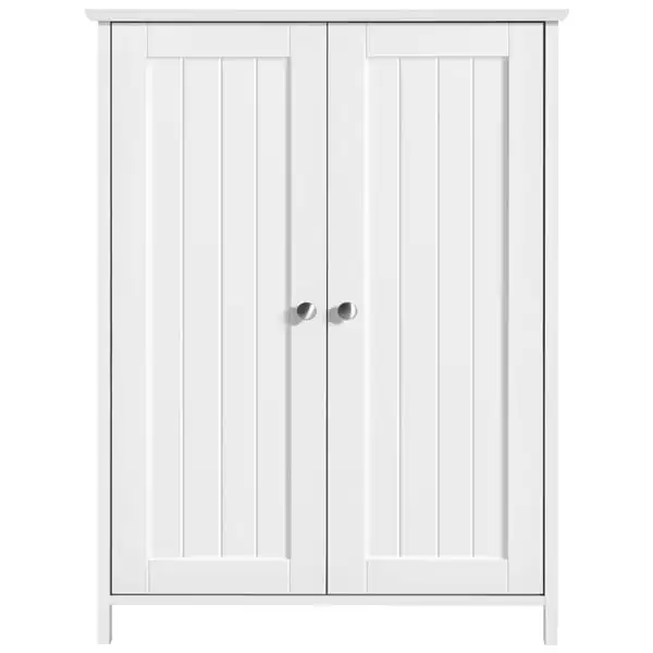 

Storage Cabinet with 2 Doors and 2 Adjustable Shelves, White