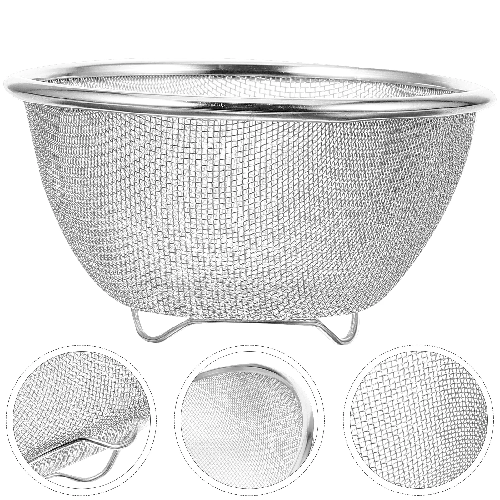 

Kitchen Drain Basket Stainless Steel Washing Basket Rice Washing Basket Rice Wash Basket
