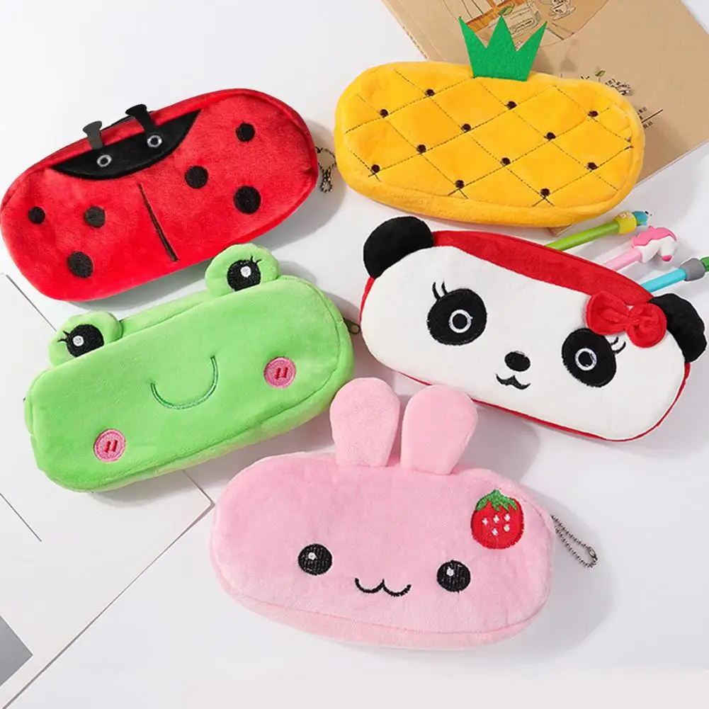 

Useful Stationery Bag Creative Multi-Purpose Reusable Cartoon Panda Shape Stationery Pouch