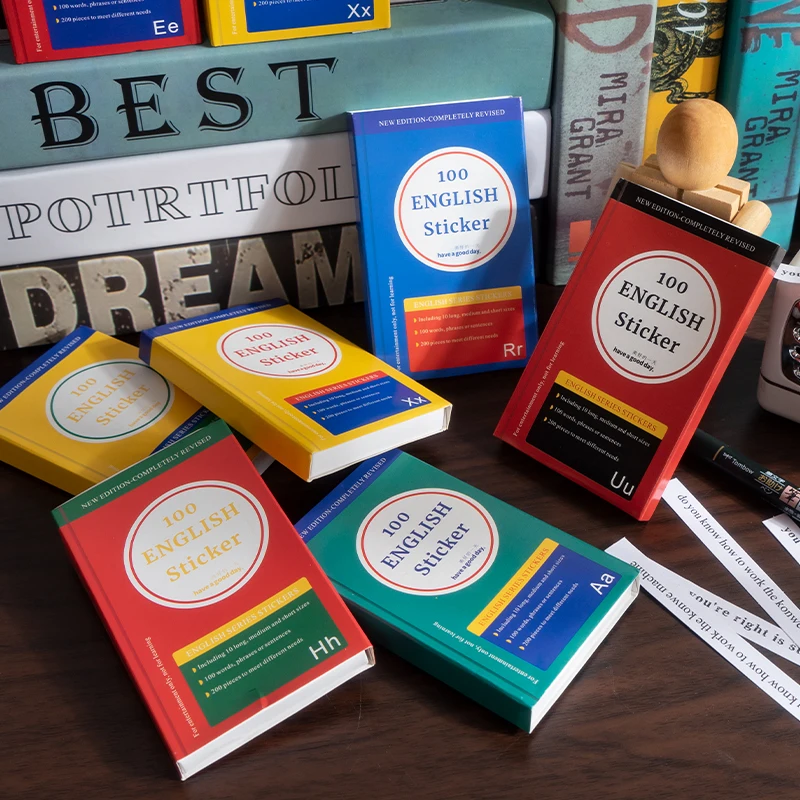 

200 pcs/lot A-Z English alphabet Stickers Stick Labels Decorative Scrapbooking material Diary Album hand made Planner Sticker