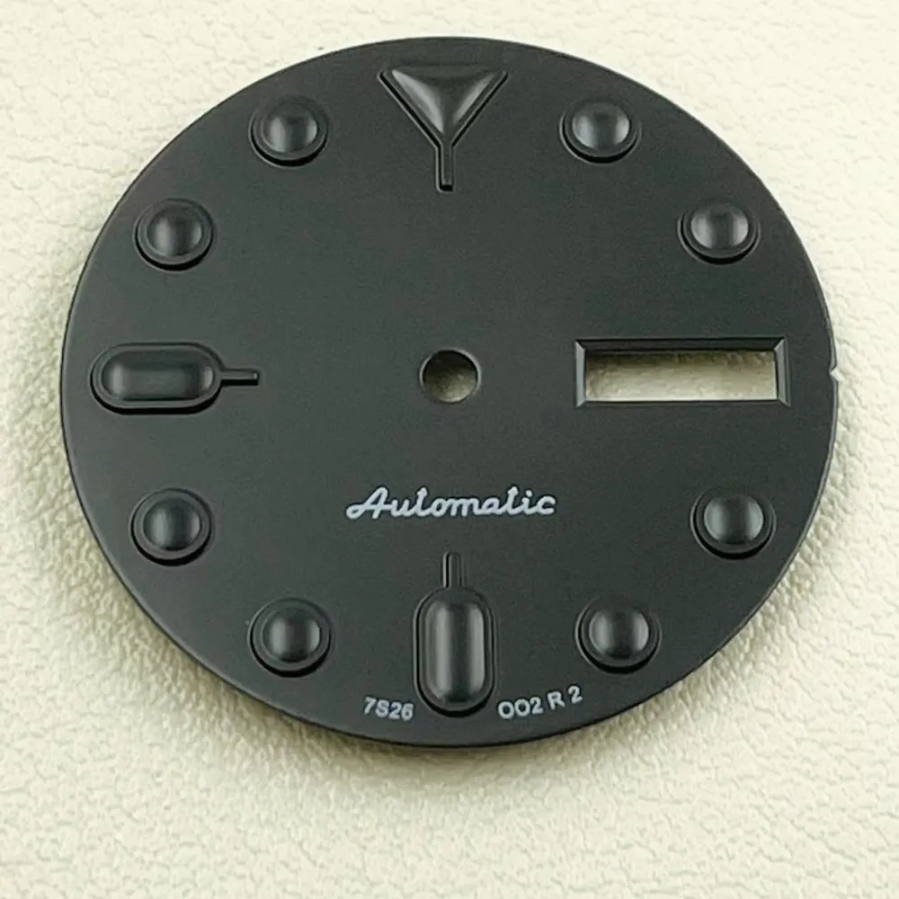 New NH36 Double Calendar Dial Black Samurai Modified Diving Watch Adaptive Mechanical 4R36 Literally Accessorie