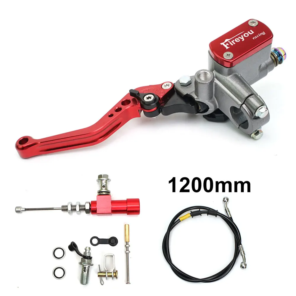 

22 мм мотоциклетный комплект гидравлического сцепления с ЧПУ, рычаг главного цилиндра, вязальный масляный шланг для гонок Yamaha Kawasaki Honda Suzuki Motos