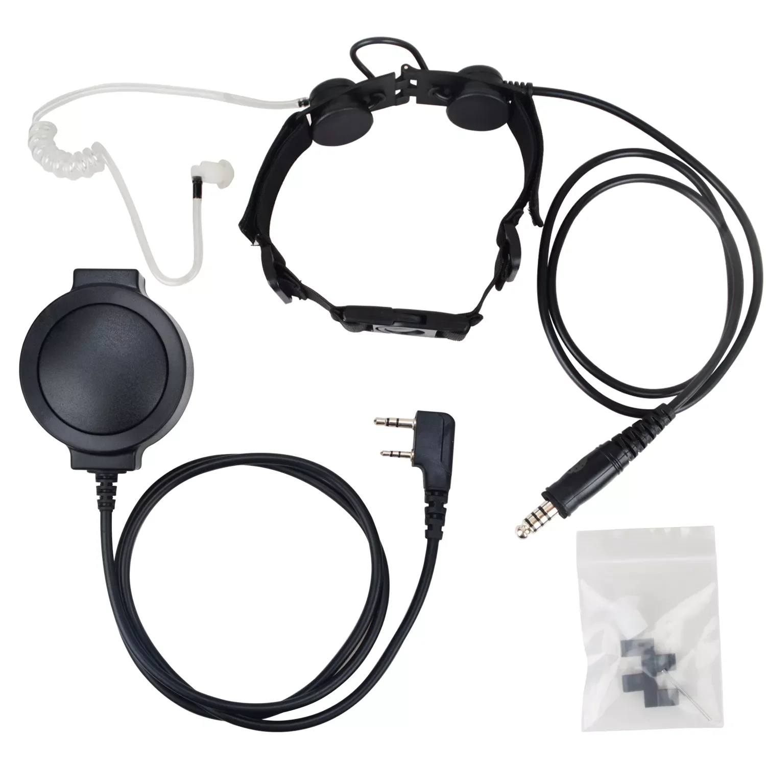 

Для акустической трубки, наушников Mic Walkie Talkie CS тактическая гарнитура W/ K-324 PTT Кнопка K переходник для радиоприемника Baofeng