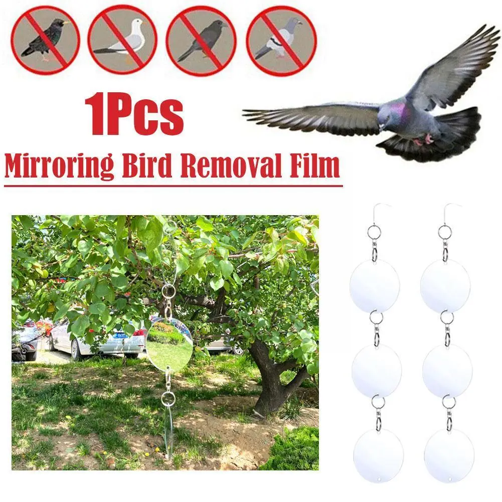 

Double-sided Round Bird Repelling Reflector Repeller Bird Reflectors Scare Tool For Sparrows Gardening Tools M4U1
