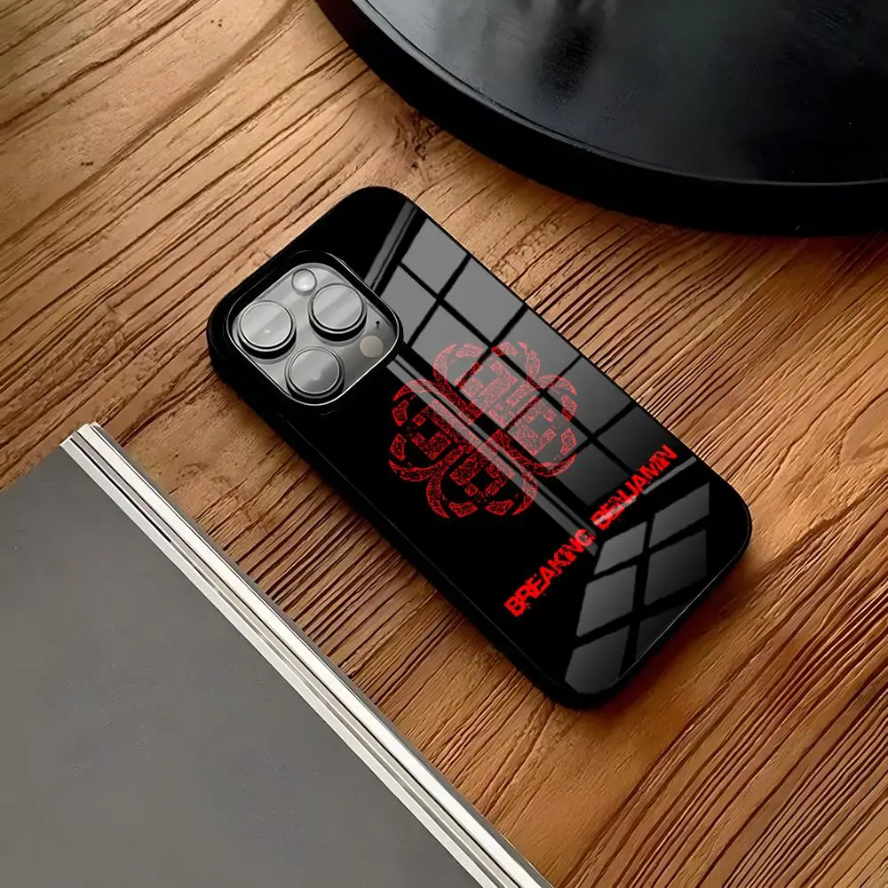 Чехол для телефона Breaking Benjamin iPhone 16 15 Pro 14 13 12 11 Mini X XS XR Max 6 8 Plus SE 2020 стеклянный дизайн