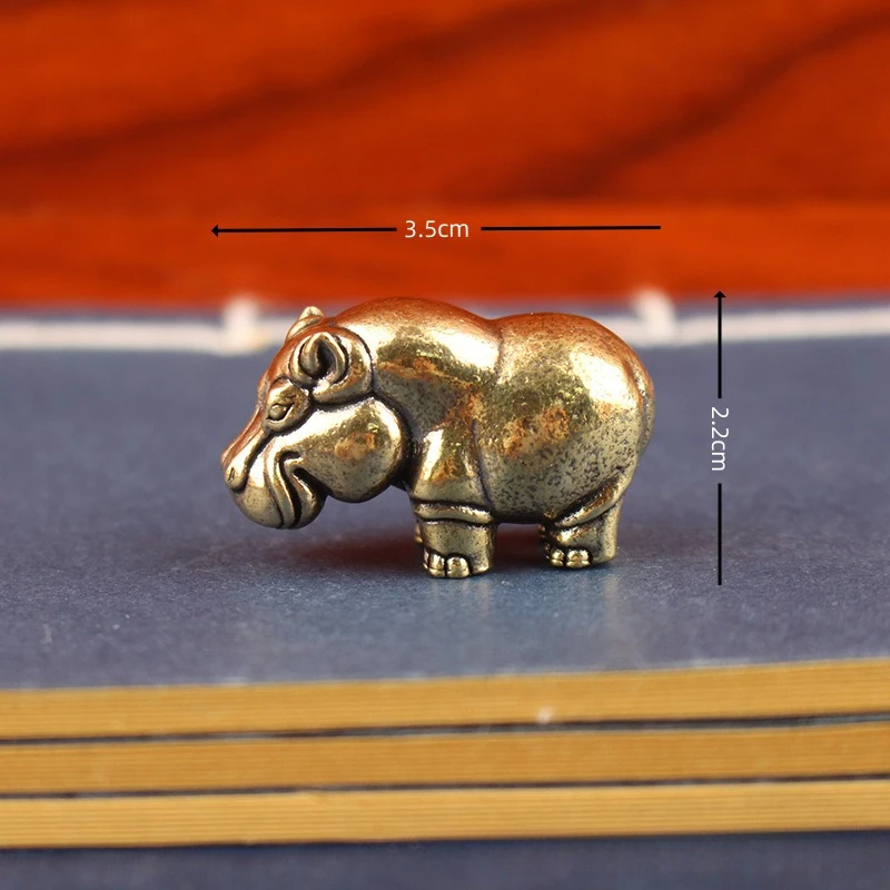 

Мини медные фигурки бегемотов MOONBIFFY