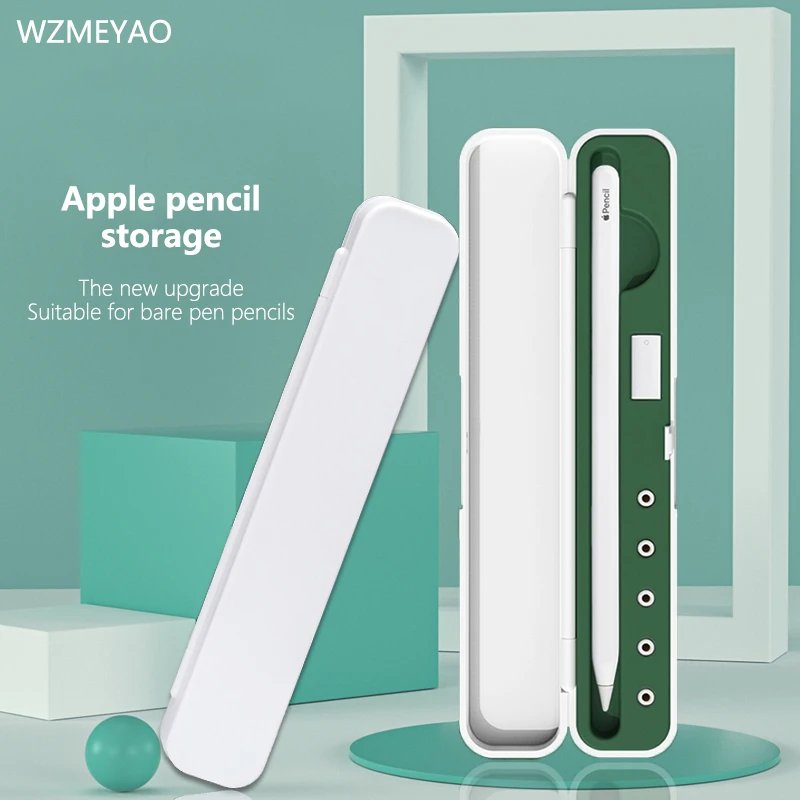 Caja de almacenamiento de lápices para Apple Pencil, cubierta protectora portátil, estuche de plástico adecuado para bolígrafo táctil, accesorios para Apple Pencil 2. ª