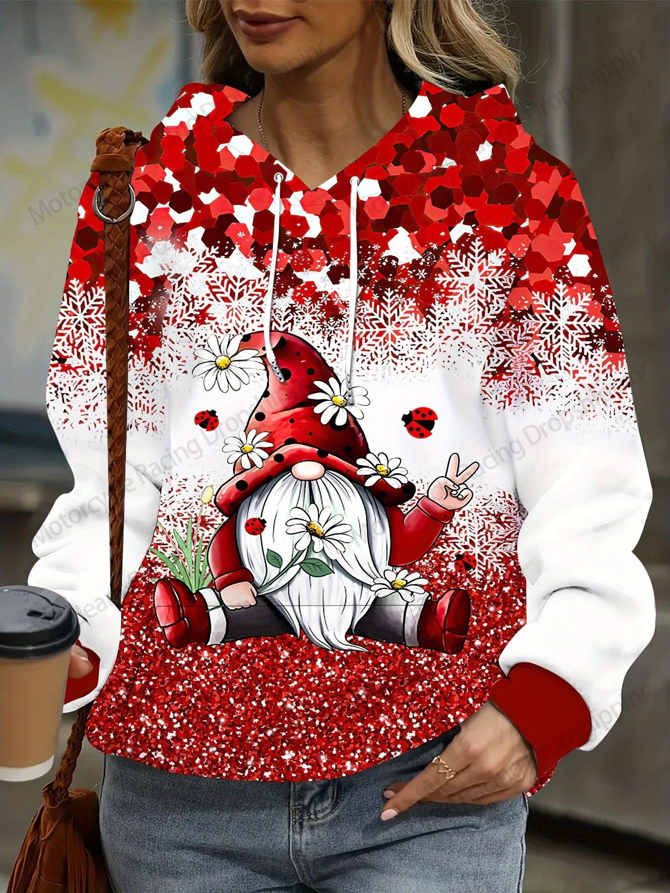 Свитшот с новогодним принтом