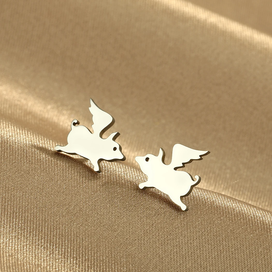 Украшения CHENGXUN из нержавеющей стали летающие искусственные животные шпильки