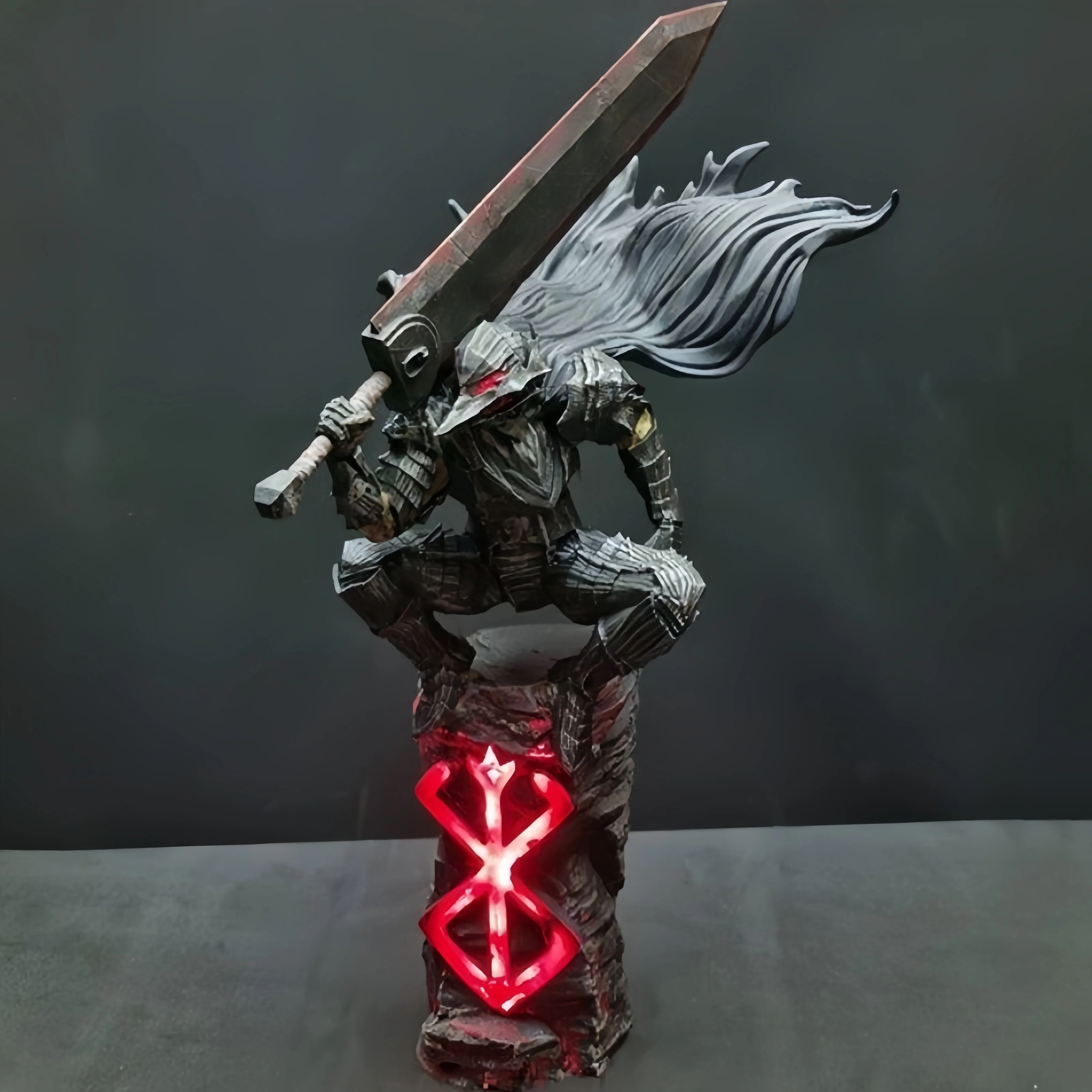 Фото 25 см Berserk Guts L Аниме Фигурка Guts Berserker Armor Фигурка Berserk Black Swordsman Модель Фигурка Коллекция Куклы Игрушки №4