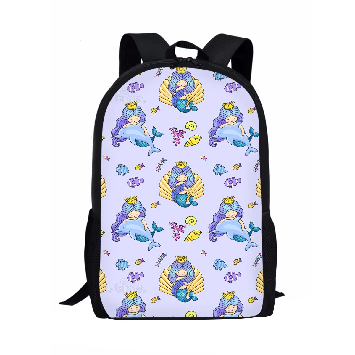 Advocator Printed Mermaid School Bags Large Capacity Backpack for Kids Boys Girls Bookbag for Children and Students Shoulder Bag