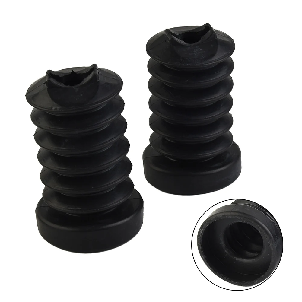 

2pcs Motorcycle Front Fork Cover Gaiters Gators Rubber Long Boots Black Boot Gaiters Rear Shock Fits For Harley 1997-2013