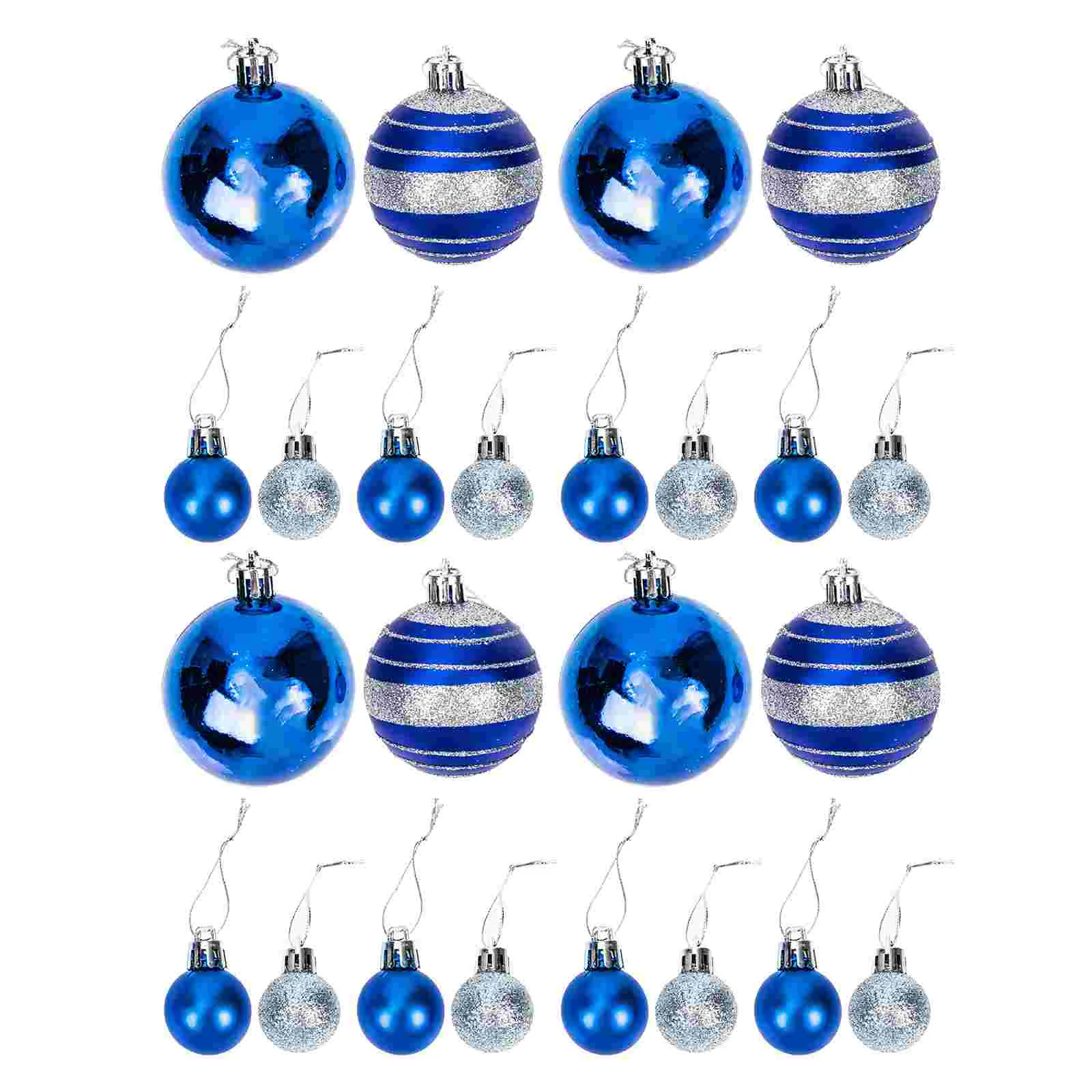 

40pcs Christmas Tree Hanging Balls Decorative Balls Tree Pendants Xmas Supply