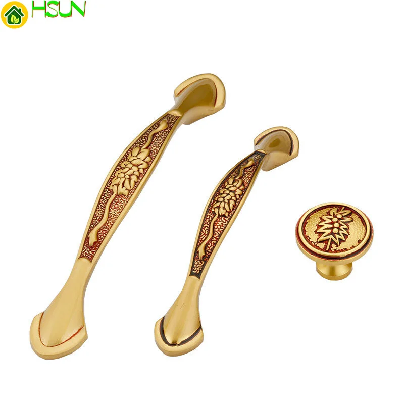 Классическая китайская Ручка для шкафа обуви из чистой меди твердая утолщенная