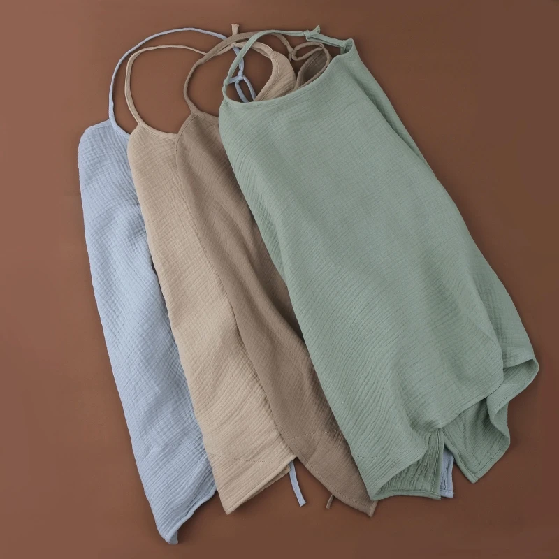 Mother Outing Breastfeeding Towel Soft Gauze Cotton Baby Feeding Nursing Covers Adjustable Anti-glare Nursing Cloth