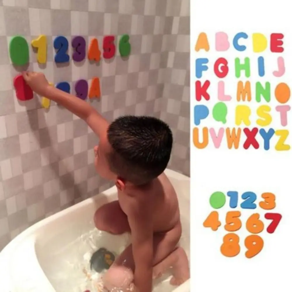 

36 pcs Hot Sale Swimming Play Toy Teaching Toys Sticker Game Alphabet Bath Tub Letters Numbers Foam Set ABC 123